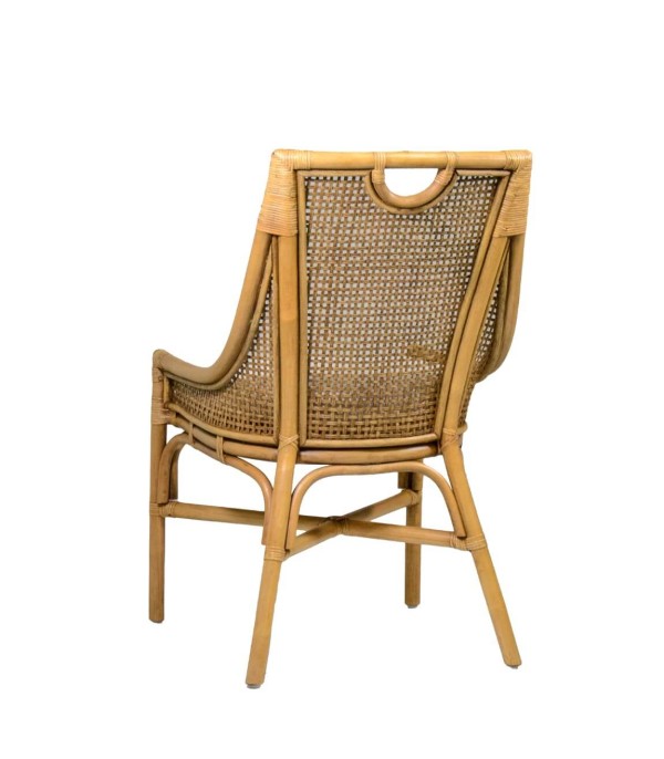 SILLA BISTRO RATTAN CON COJÍN