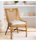 SILLA BISTRO RATTAN CON COJÍN