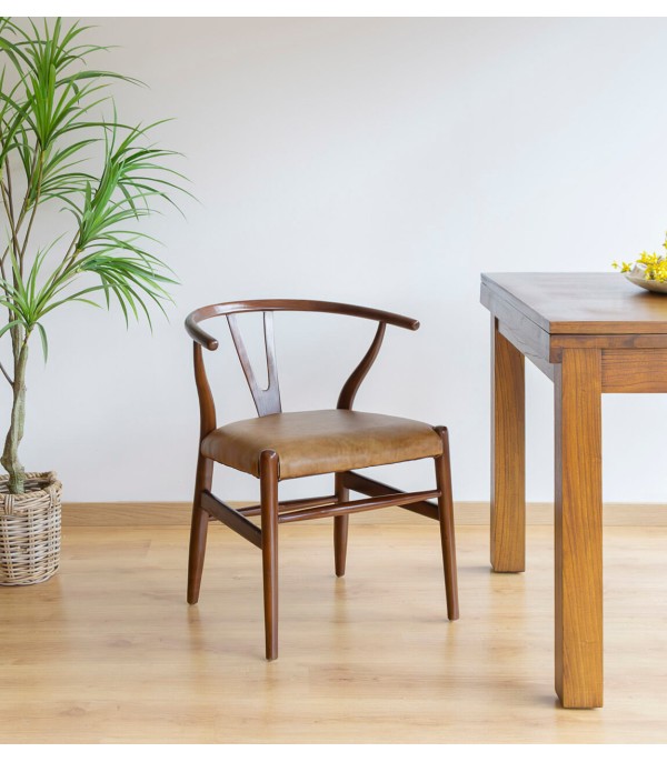 SILLA CAMEL PIEL
