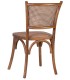 SILLA MANILA RESPALDO CUADRADO
