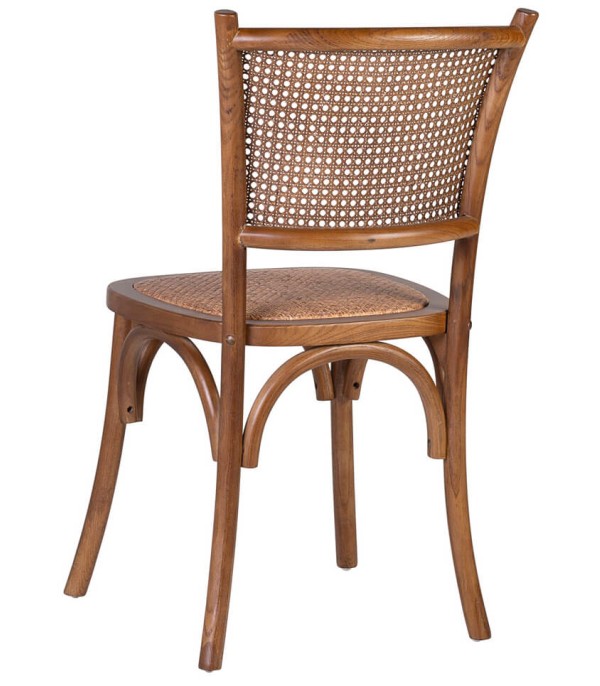 SILLA MANILA RESPALDO CUADRADO