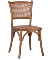 SILLA MANILA RESPALDO CUADRADO