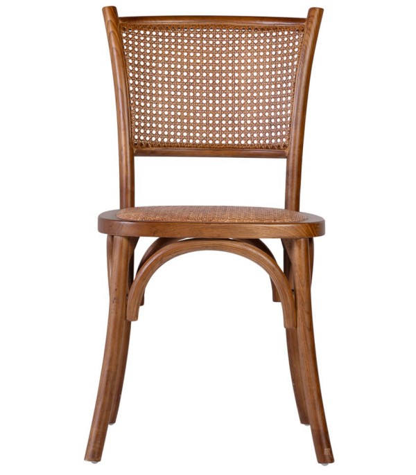 SILLA MANILA RESPALDO CUADRADO