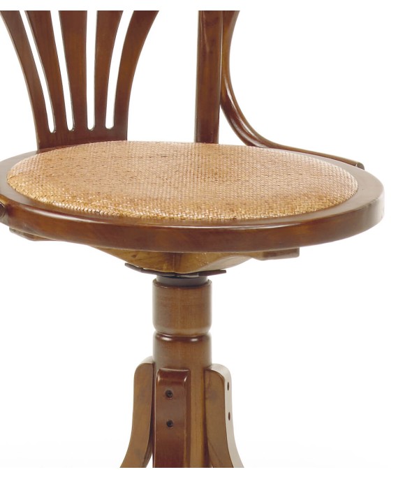 SILLA STAR GIRATORIA RATTAN