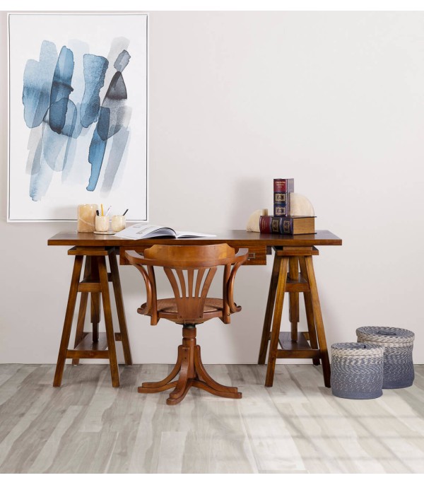 SILLA STAR GIRATORIA RATTAN
