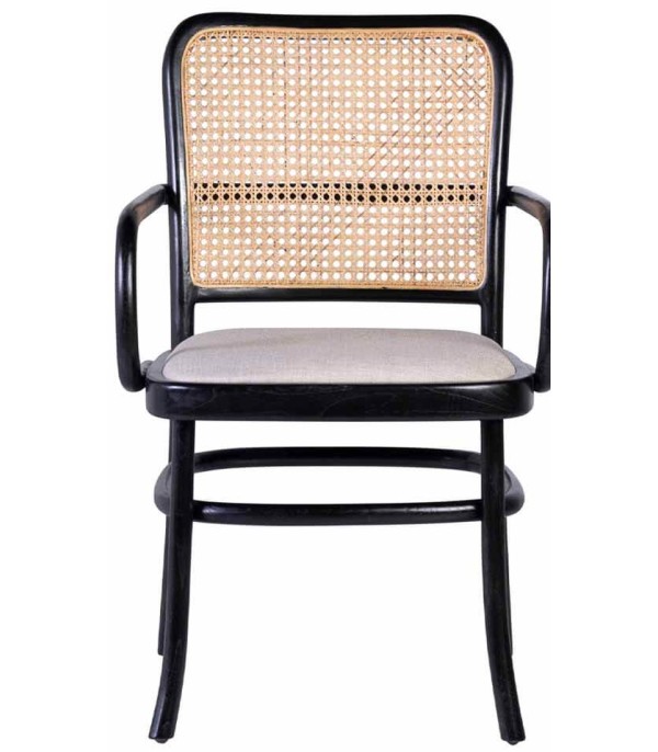 SILLÓN TEKA NEGRO TAPIZADO