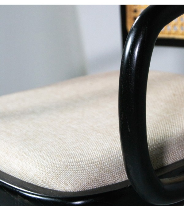 SILLÓN TEKA NEGRO TAPIZADO