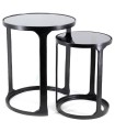 MESA AUXILIAR ANTIQUE CRISTAL NEGRO S/2