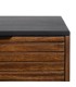 APARADOR MARRÓN NEGRO MADERA HIERRO