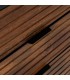 APARADOR MARRÓN NEGRO MADERA HIERRO