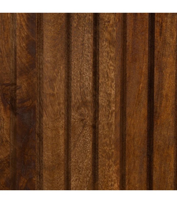 APARADOR MARRÓN NEGRO MADERA HIERRO