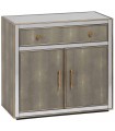 MUEBLE RECIBIDOR ESPEJO GRIS PLATA