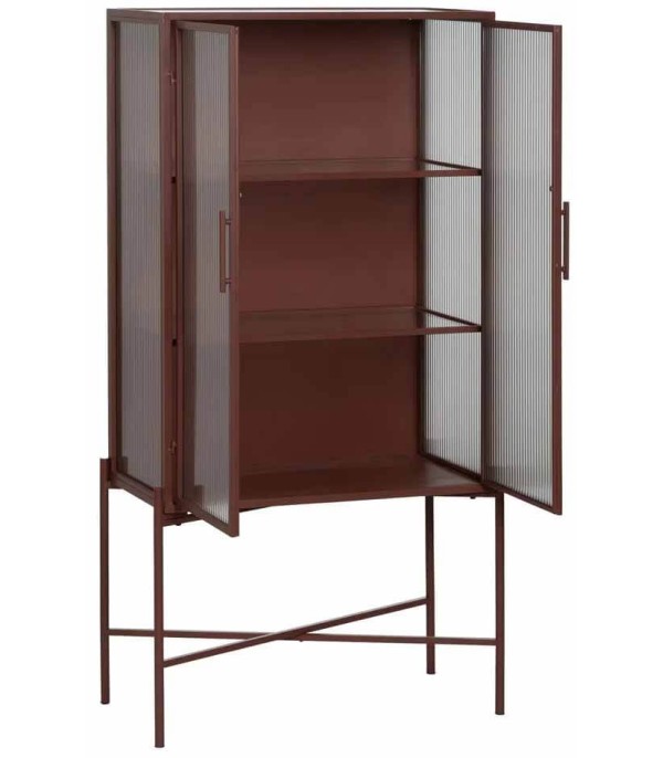 VITRINA TEJA METAL CRISTAL