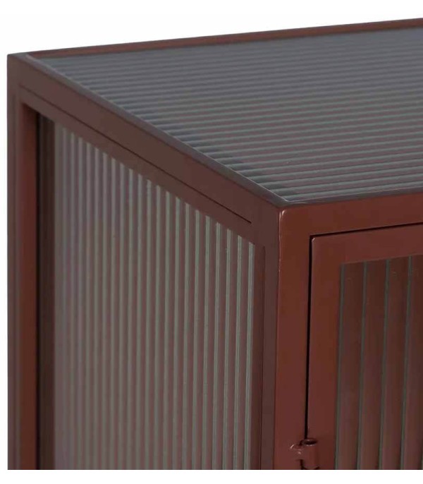 VITRINA TEJA METAL CRISTAL