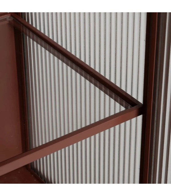 VITRINA TEJA METAL CRISTAL
