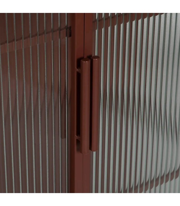 VITRINA TEJA METAL CRISTAL