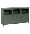 APARADOR VERDE MENTA METAL CRISTAL 120 X 35 X 76 CM