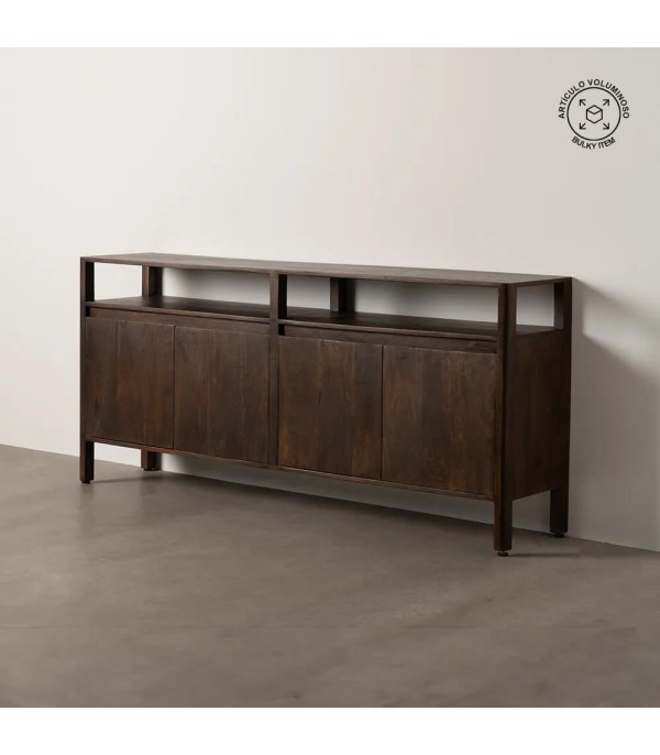 APARADOR MARRÓN MADERA DE MANGO