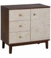 MUEBLE RECIBIDOR TALLADA BLANCO MARRÓN