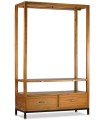 MUEBLE AUXILIAR COLGADOR MADHU 2 CAJONES 1 HUECO