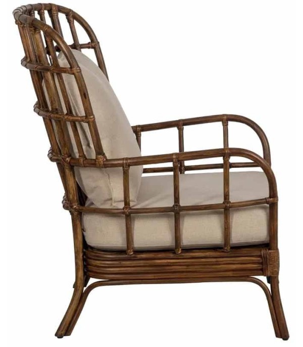 SILLÓN MARRÓN RATÁN