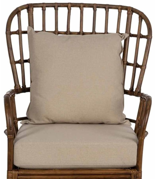 SILLÓN MARRÓN RATÁN