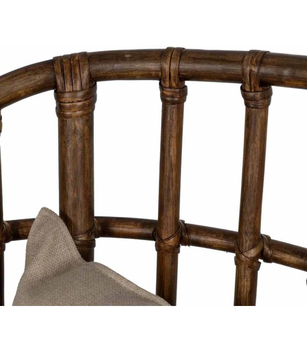 SILLÓN MARRÓN RATÁN