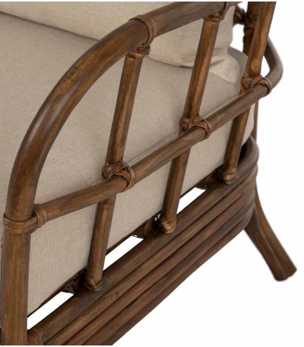 SILLÓN MARRÓN RATÁN