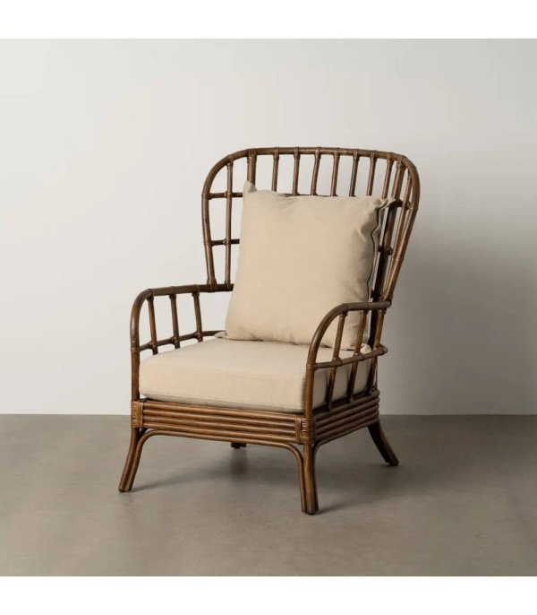 SILLÓN MARRÓN RATÁN