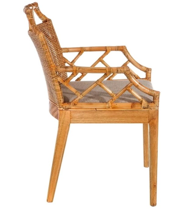 SILLA NATURAL MADERA MINDI BENISA 59 X 61 X 88 CM
