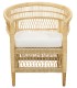 SILLÓN RATTAN NATURAL CON COJÍN CAMPELLO