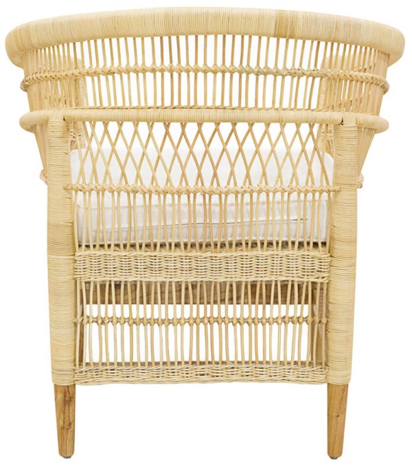SILLÓN RATTAN NATURAL CON COJÍN CAMPELLO