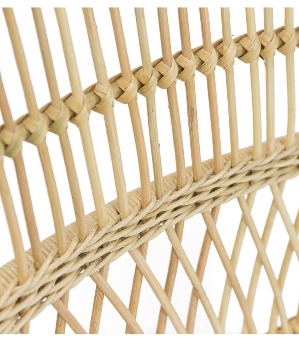 SILLÓN RATTAN NATURAL CON COJÍN CAMPELLO