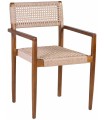 SILLÓN TEKA CUERDA TRENZADA 53 x 51 x 80 CM