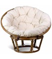 SILLÓN RATTAN PAPASAN CON COJÍN NERJA