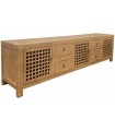 MUEBLE TV OLMO MACIZO 240X44X60 3 PUERTAS 4 CAJONES