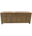 APARADOR OLMO MACIZO 215X44X88 6 PUERTAS 3 CAJONES