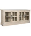 BUFFET MADERA DE HEVEA CRISTAL 180X40X82 CM NATURAL