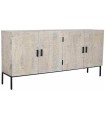 BUFFET MANGO METAL 180X40X85 61,30 TALLADO BLANCO