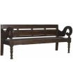 BANCO TECA MACIZA TALLADO 196X68X82 CM