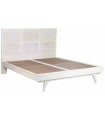 CAMA MANGO RATÁN BLANCO ROTO