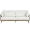 SOFA RATAN POLIESTER 208X86X88 CM. MARRÓN