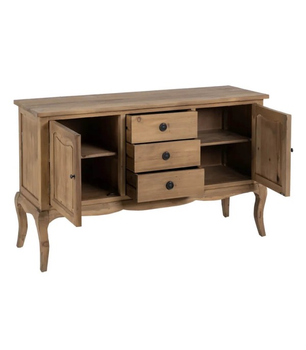 APARADOR MARRÓN MADERA DE PINO