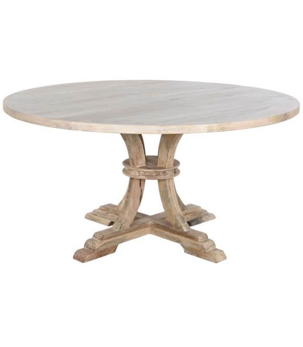 MESA REDONDA COMEDOR MADERA MACIZA