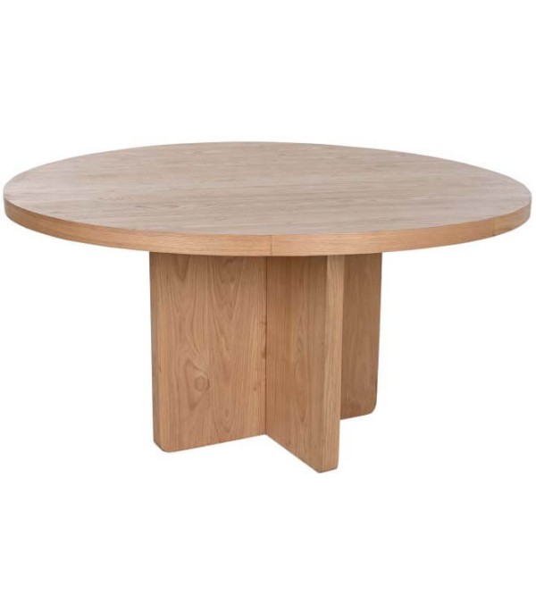MESA REDONDA COMEDOR ROBLE MDF VENEER