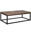 MESA CENTRO MADERA METAL NATURAL
