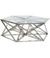 MESA CENTRO SET 6 ACERO CRISTAL