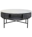 MESA CENTRO MANGO MÁRMOL NEGRO