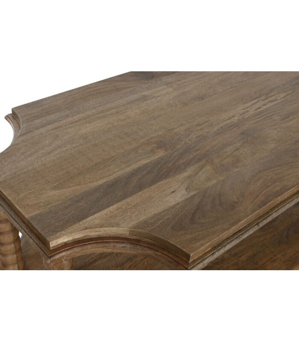 MESA CENTRO MANGO TORNEADA NATURAL