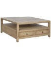 MESA CENTRO MADERA MANGO CAJONES